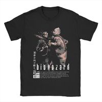 Cool Residents Evils The Chainsaw T-Shirts for Men Round Neck Pure Cotton T Shirt Short Sleeve Tee Shirt Summer Clothes