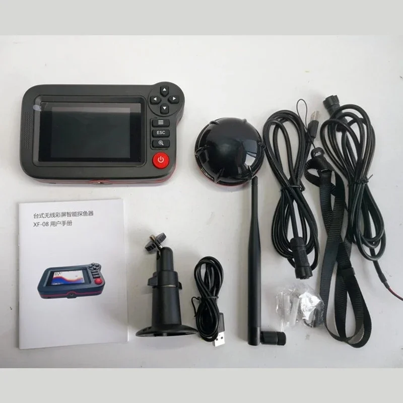 Portable Depth Finder with 100M Sonar Sensor Echo Sounder Wireless Depth Finder Fishing Lure Echo Sounder Alarma Pesca