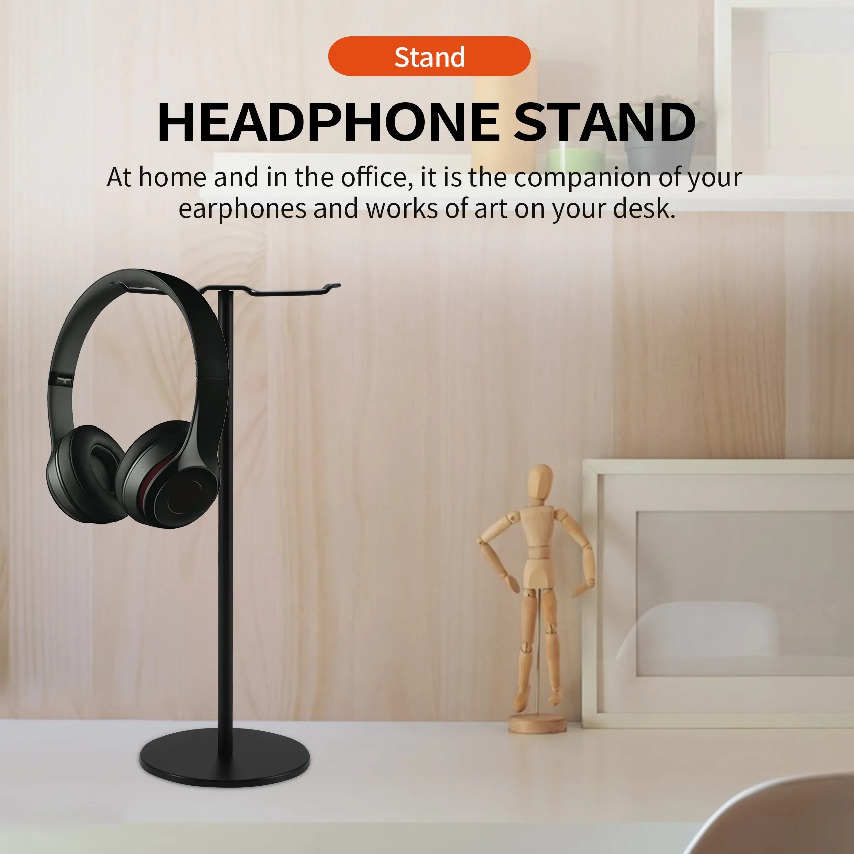 ขาตั้งหูฟังอลูมิเนียมคู่สําหรับโต๊ะ PC Gaming ชุดหูฟังผู้ถือ, ขาตั้งหูฟัง, ไม้แขวนเสื้อโต๊ะจอแสดงผล, Dual Balance