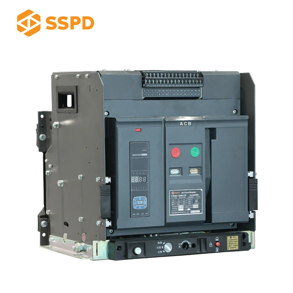 3P 4000A CNW3 Retractable Universal Circuit Breaker Intelligent Air Circuit Breaker up to 6300A Product Category AA