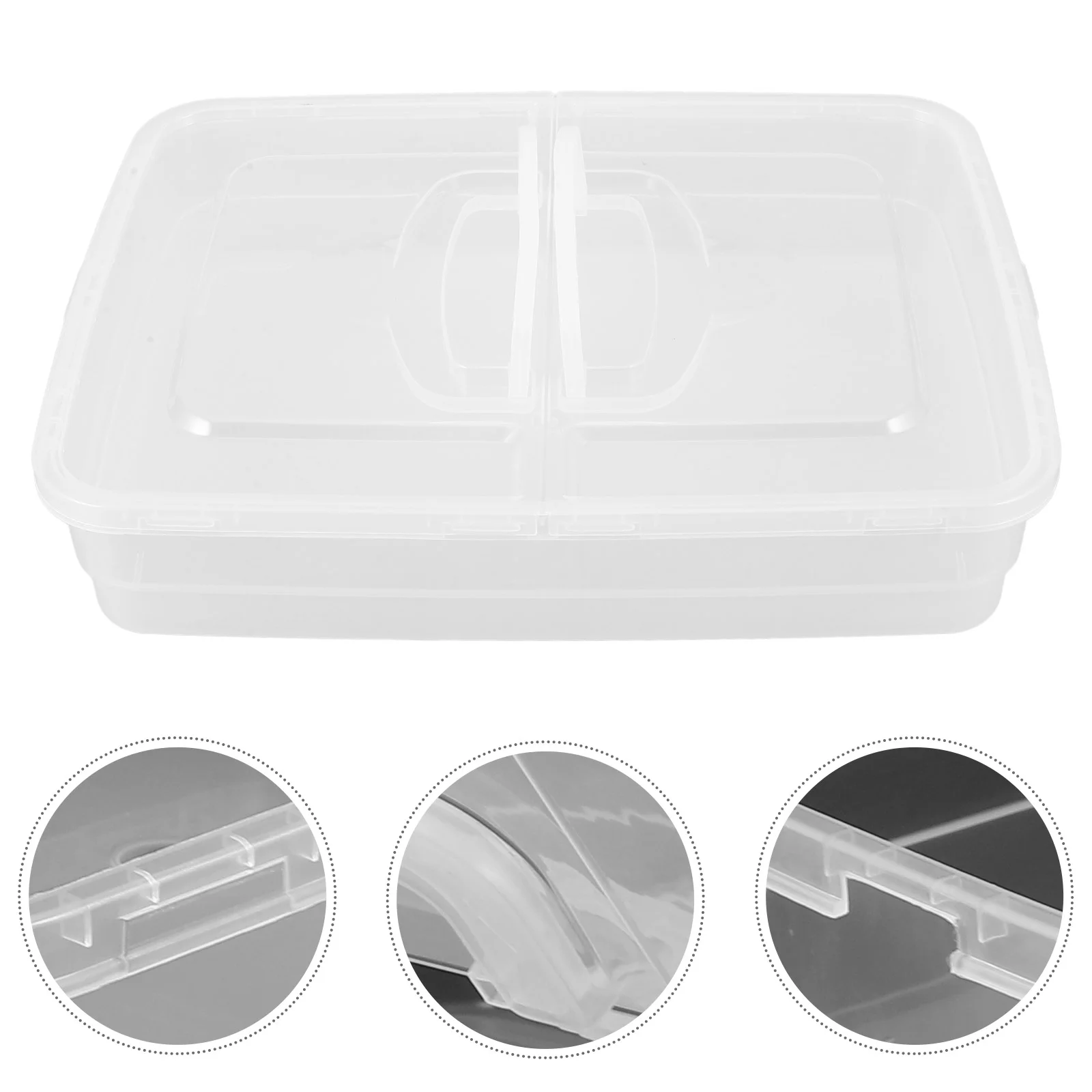 Pizza Dough Tray Empty Boxes Anti Drop Rising Container Plastic Proofing Trays for