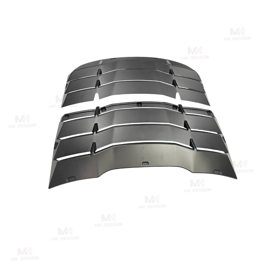 

ABS Gloss Black Rear Window Louver Sun Shade Cover for Ford Mustang 2015-2024 Rear Window Decorative Louver Car Accessories