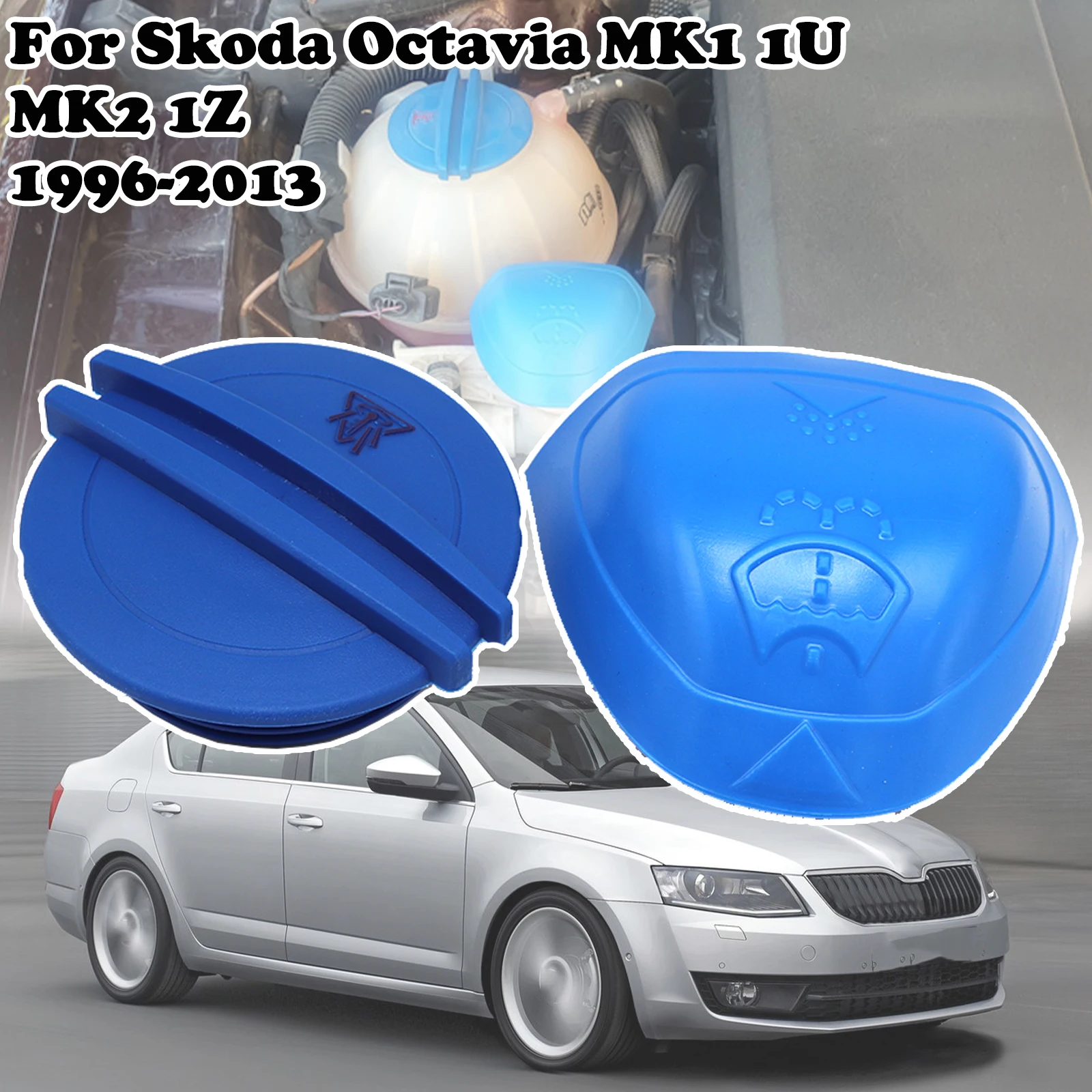 

6V0955485 Radiator Water Coolant Expansion Tank Lid Cover For Skoda Octavia MK1 1U MK2 1Z Washer Fluid Reservoir Funnel Cap