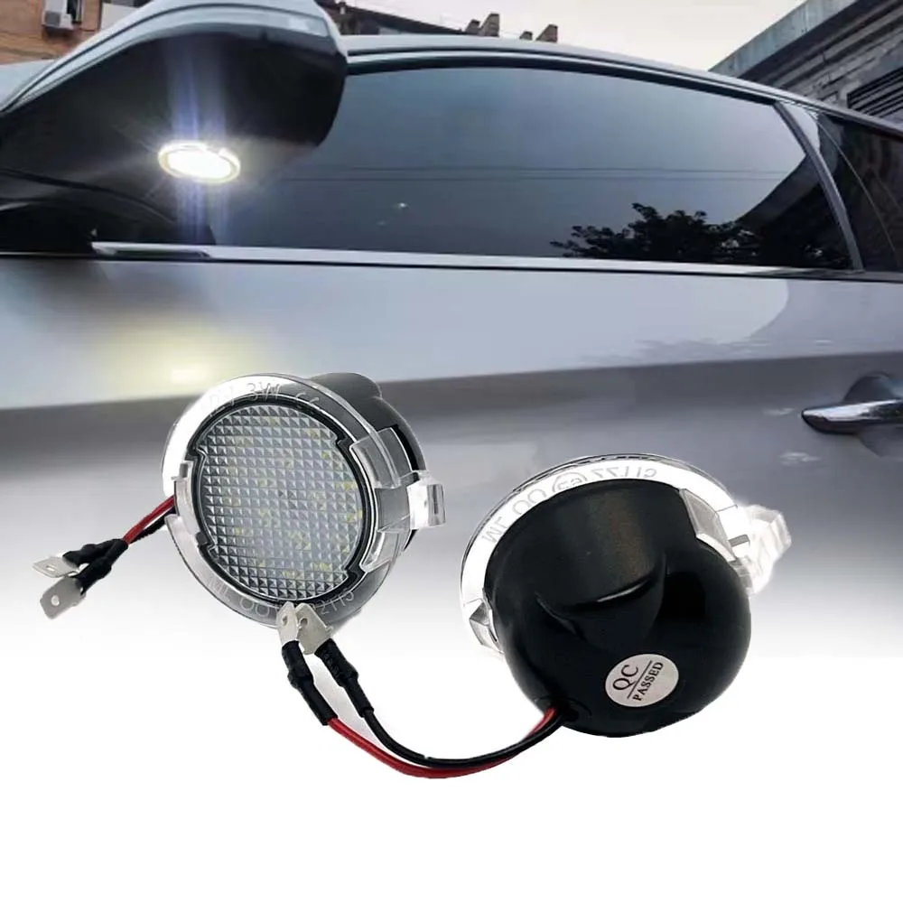 

2x LED Side Under Mirror Puddle Light For Ford Focus C-Max Kuga Mondeo Mondeo Fusion Ranger Expedition F-150 Edge S-Max Car Lamp