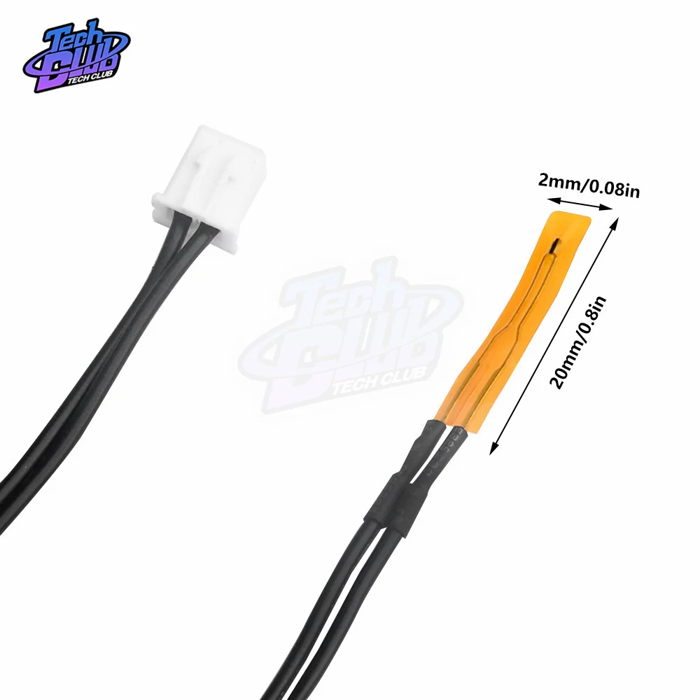 NTC Ultra-Thin Temperature Sensor Thin Film Thermistor Probe Cable 3950K Surface Temperature Measuring Head