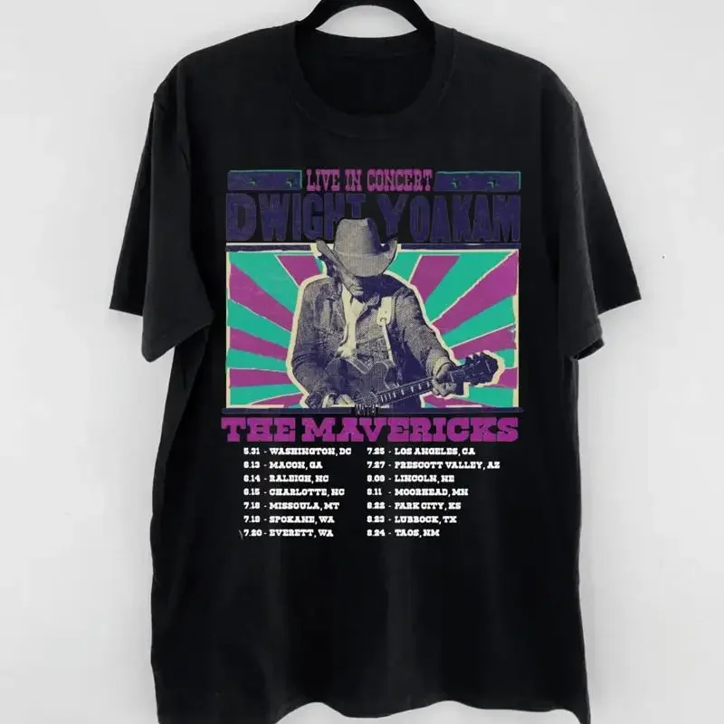 New 2025 Dwight Yoakam With The Mavericks T Shirt S 5Xl Hot