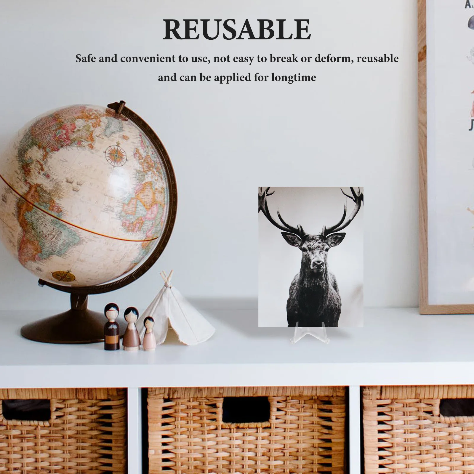 

30pcs Acrylic Display Clear Easel For Photos Artwork Collectibles Small Tabletop Stand Wedding Home Office Use Plate Holder Card