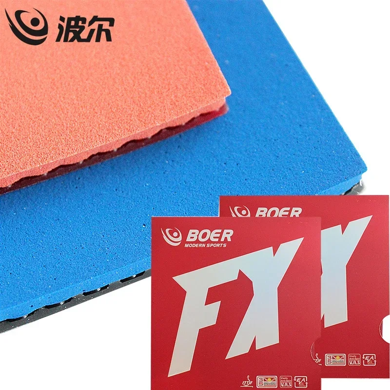 

BOER Table Tennis Rubbers Sheet FX Attack Training Ping Pong Rubbers with Hard Sponge Elastic Pimples In with Sponge