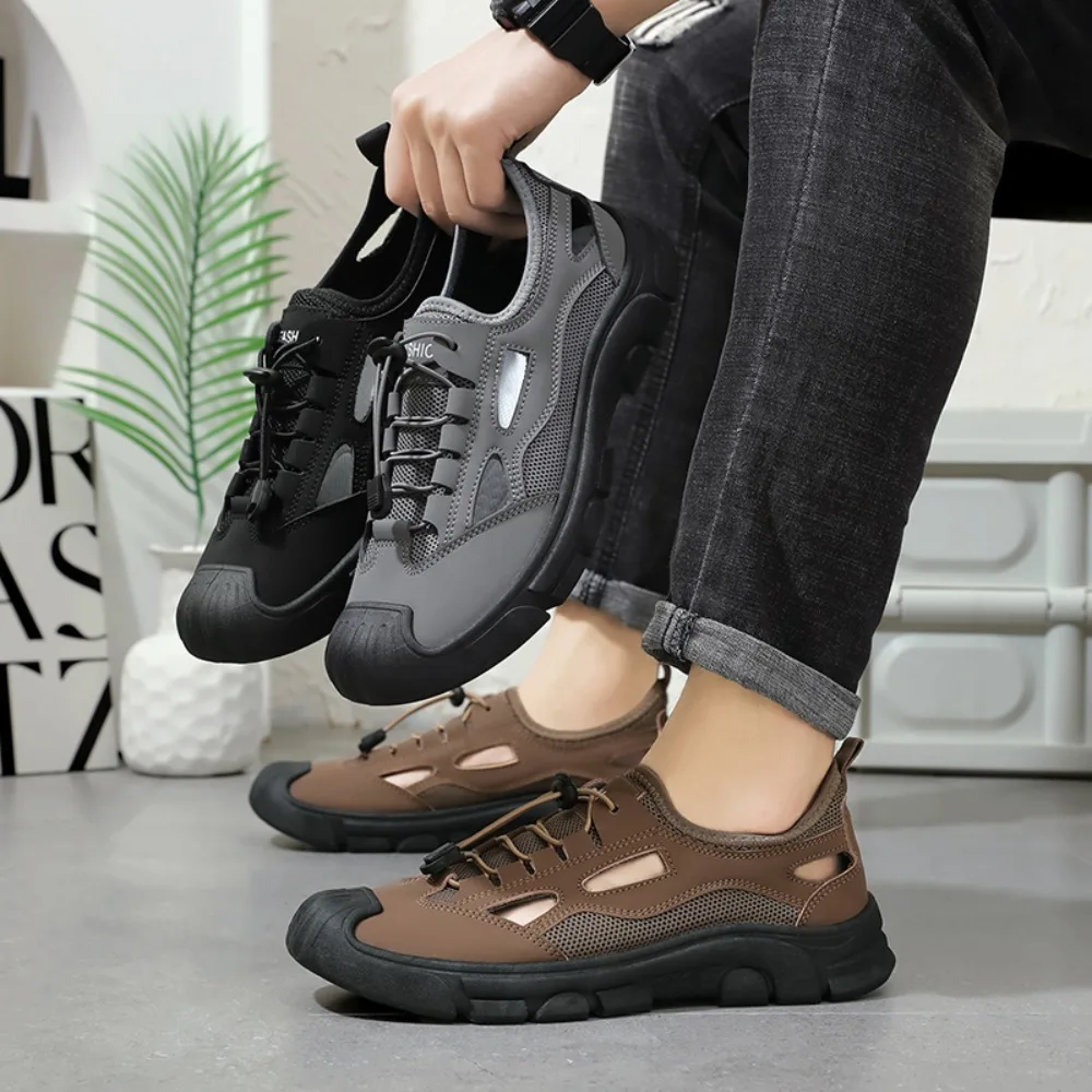 

Men's Spring New Climbing Shoes Anti-slip Wear-resistant Soft-soled Slip-on Outdoor Sports Casual Shoes Comfortable Lightweight