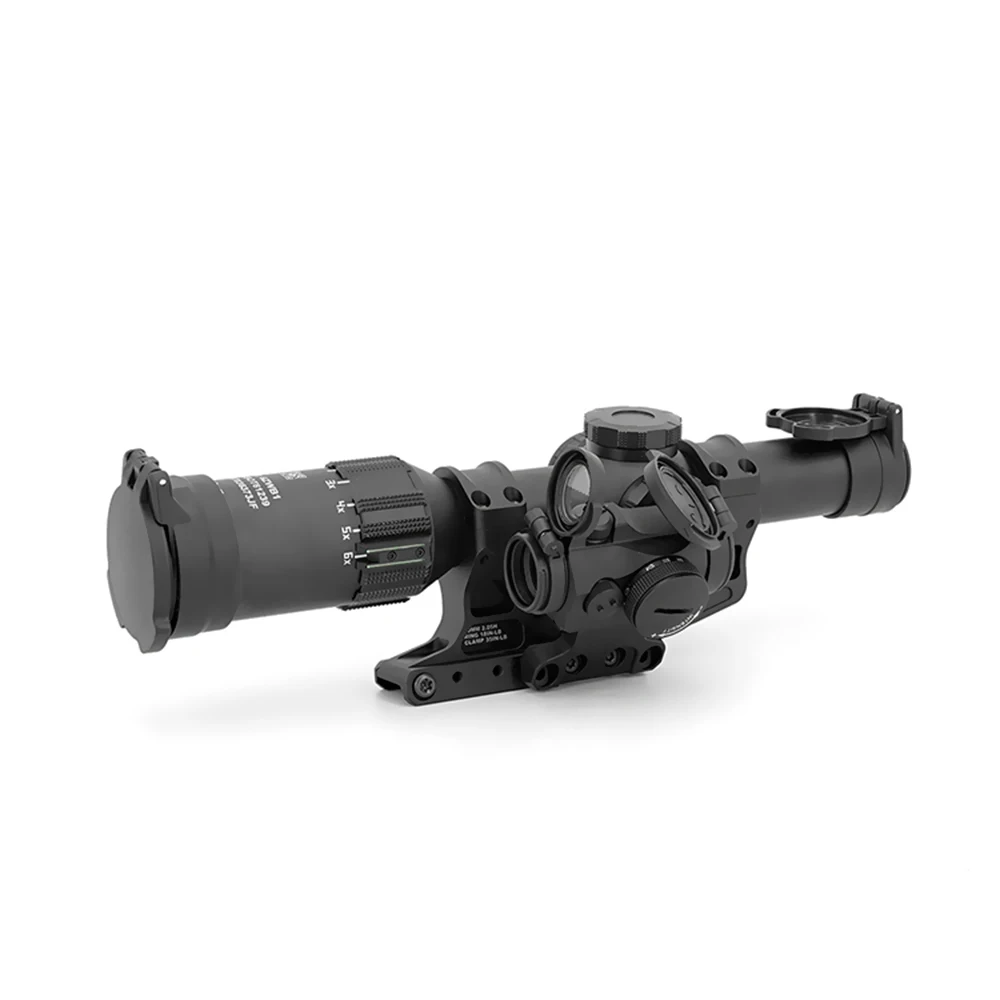 Tactical Fast  LPVO Scope Mount 30mm Tube With Offset Mount Plate For Red Dot Sight ,FDE And Black Color