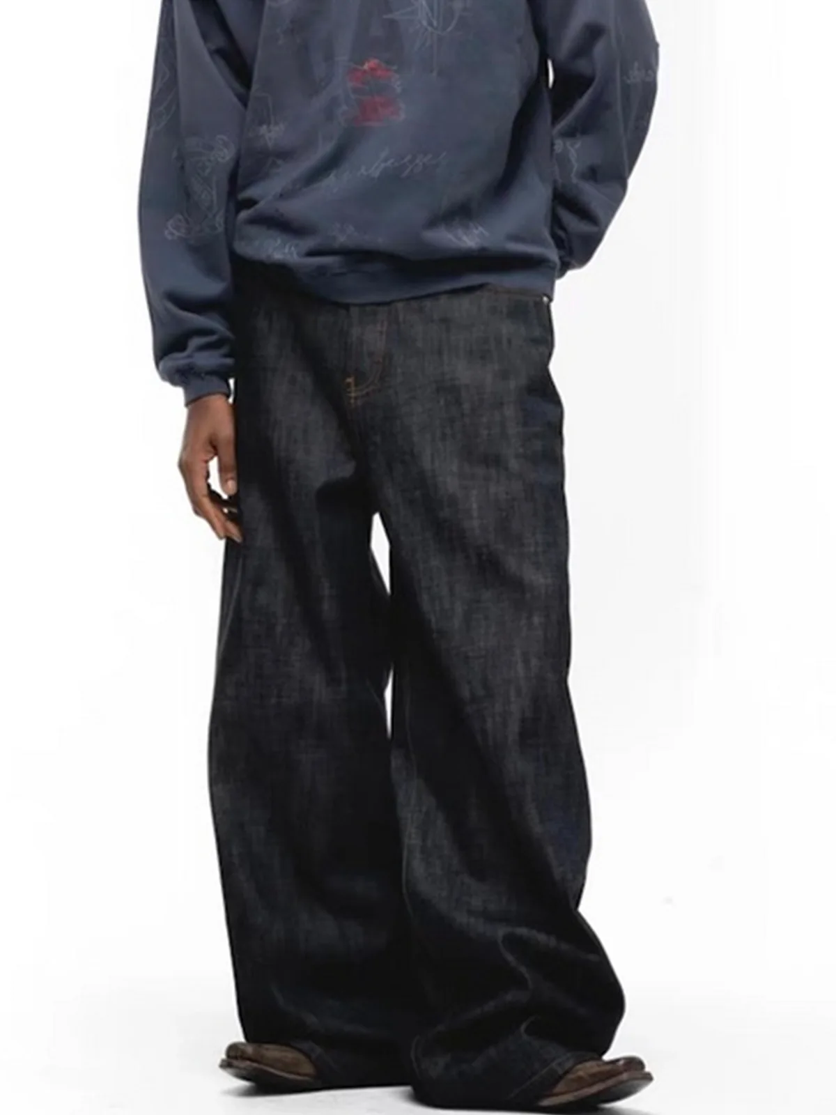 Thumbnail 4 - #77 Latest Mens Baggy Denim Jeans Offers