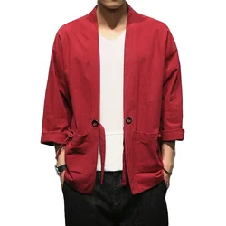 Samurai Crane Japanese Style Kimono Haori Men Women Cardigan Chinese Dragon Traditional Japanese Clothing Asian Clothes Japanese