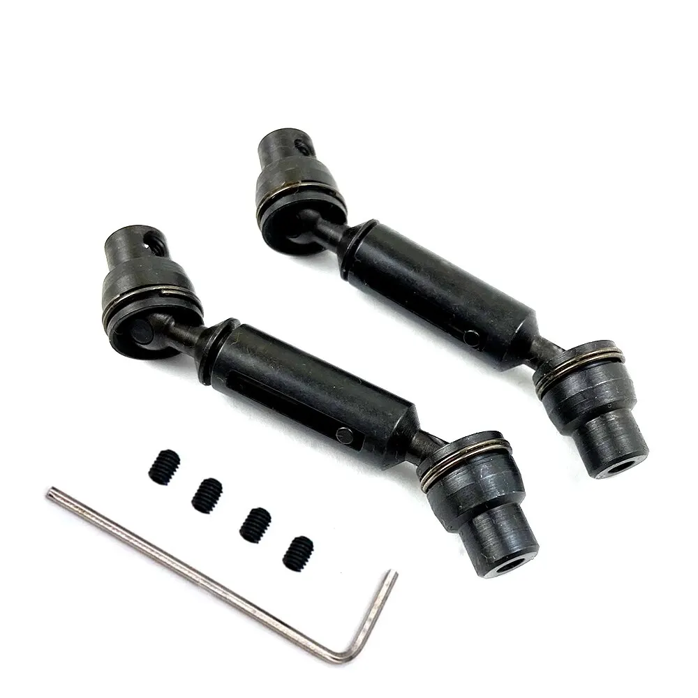 2 PCS Ural Truck Remote Control Car Metal Front and Rear Drive Shaft for Henglong WPL Ural B36 B16 C14 C24 B24 MN D90 MN99S