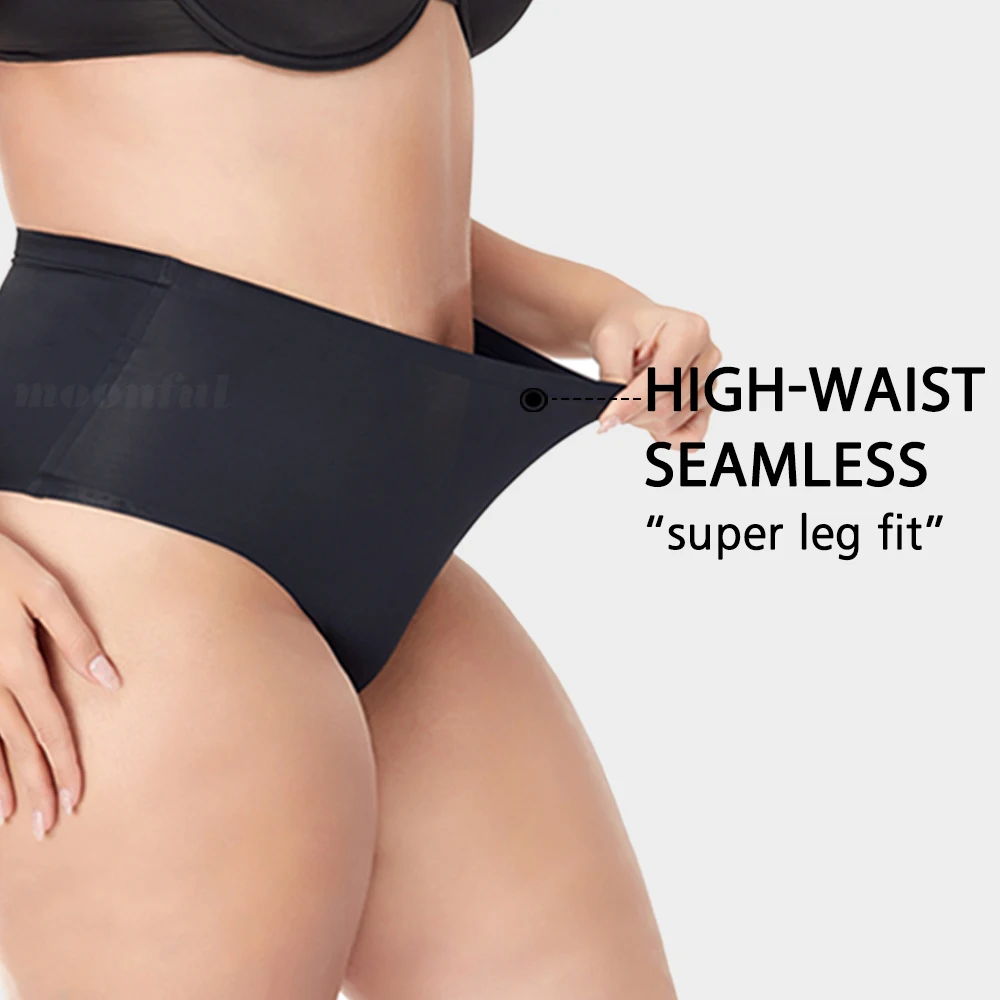 Menstrual Panties Women High Waist Seamless Menstrual Briefs Leak Proof Period Panties Heavy Flow Absorbent Period Underwear