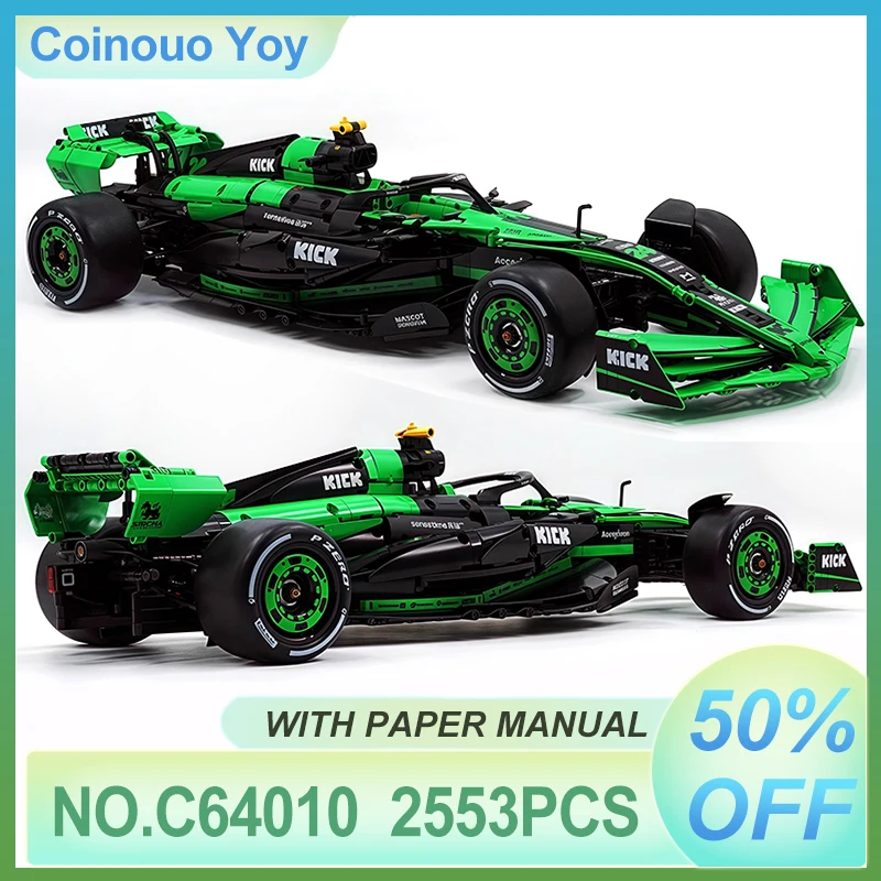 

Cada 1:8 MOC Technial Team C44 Formula-1 F1 Racing Car Sports Car Building Block City Vehicle Puzzle Brick DIY Toy Chrismas Gift