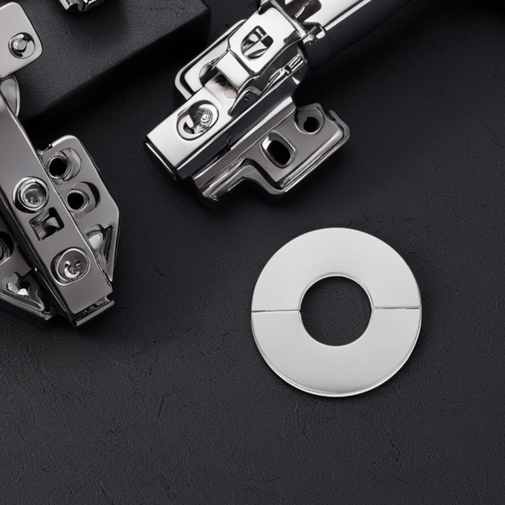 

Faucet Decorative Cover Stainless Steel Split Design Modern Valve Plate Bathroom Accessories Shower Pipe Cover Plumbing Flange