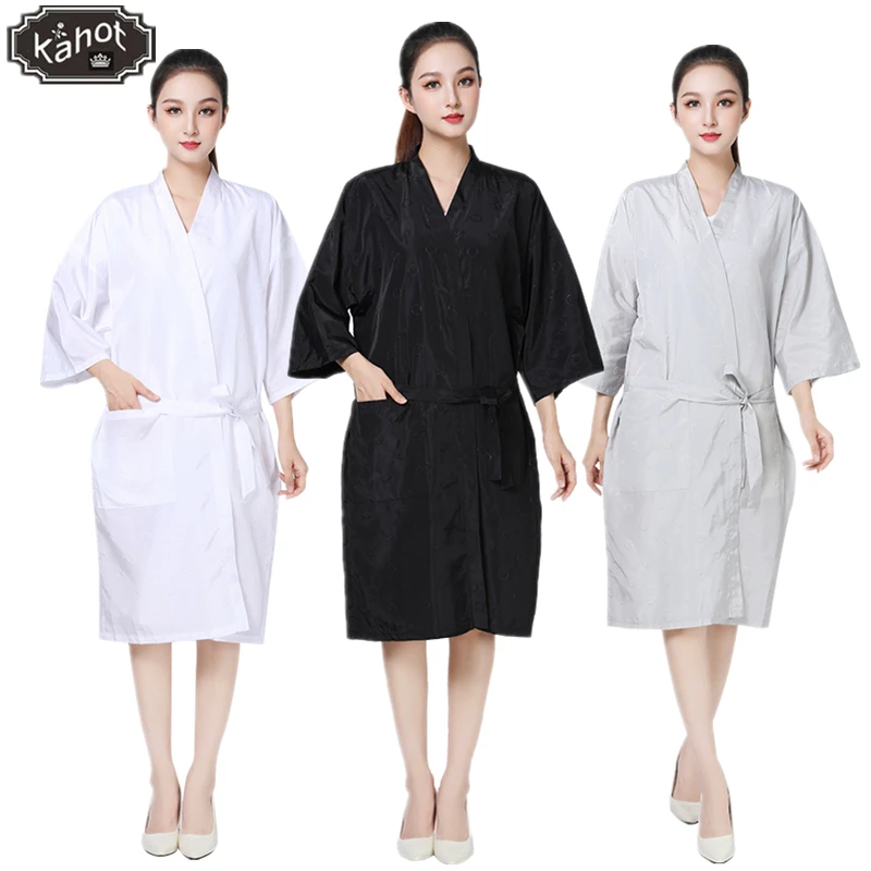 

Salon Client Gown Robe Smock Kimono Hairdressing Professional Cape Apron Beauty SPA Hotel Barber Guest Clothes Night-gown Smock