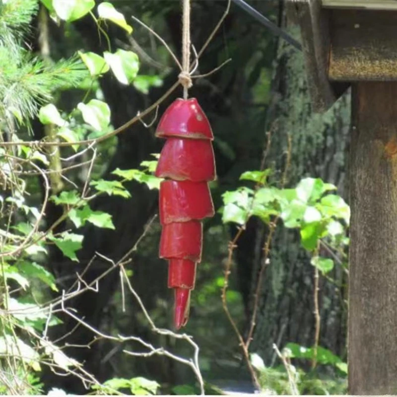 Imagem -03 - Carpa Colorida Wind Chime Metal Crafts Outdoor Eave Hanging Decoração