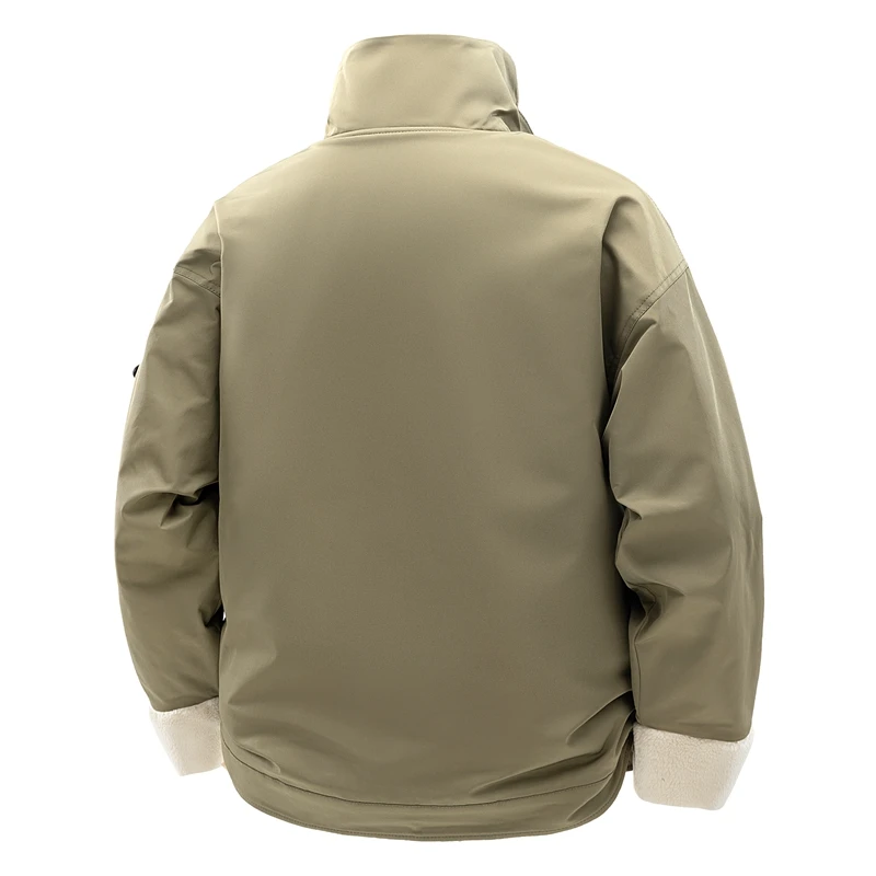 Inverno lã velo workwear jaqueta masculina lã térmica tático casaco esportivo militar softshell caminhadas ao ar livre jaquetas de carga