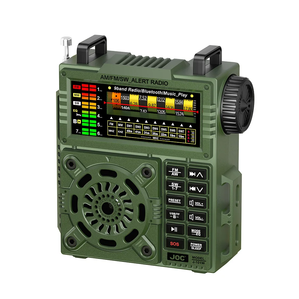 Portable Full Band Radio Rechargeable FM AM SW Radio Recevier Outdoor Wireles...