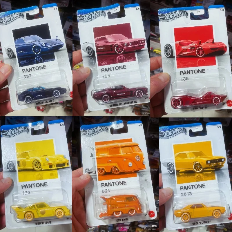 Hot Wheels – jouets de Collection originaux JKY47 Pantone série moulé sous pression, modèle Volkswagen Nissan Twin mill, voitures Surprise, en Stock