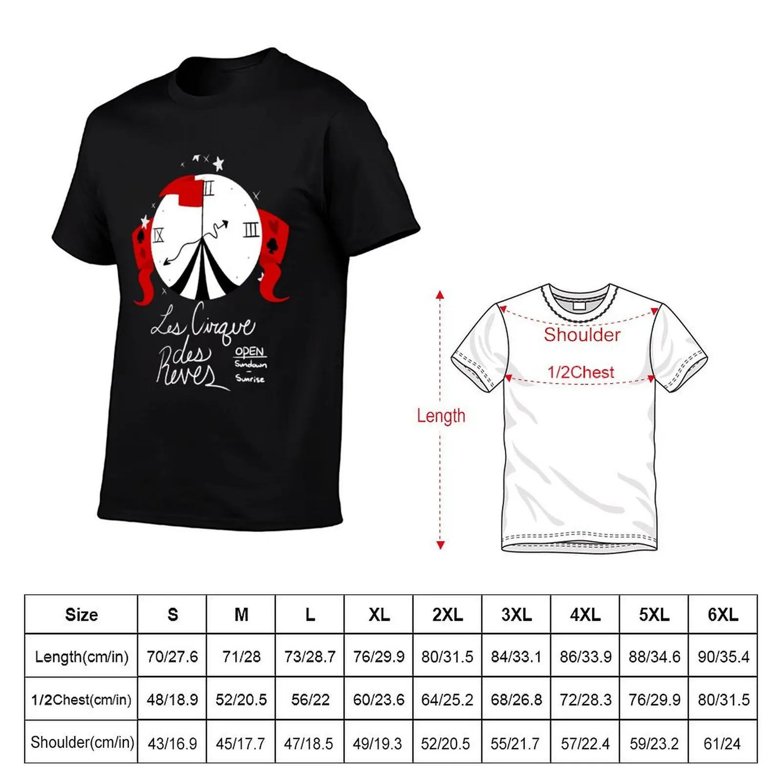 The Night Circus T-Shirt t shirts with prints cotton t shirts high quality anime t shirts oversize T-shirt