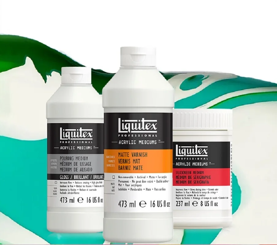 Liquitex Acrylic Medium Slow Drying Medium Acrylic Blending Fluid Thinner Pouring Aid Specialty Fluid Painting Art Supplies