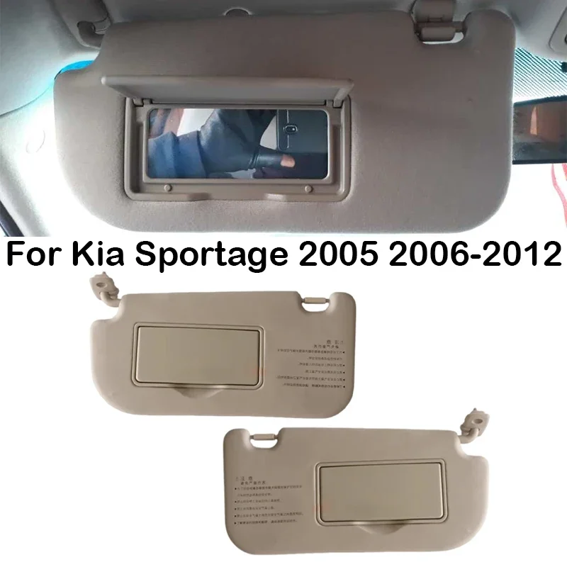 For Kia Sportage 2005 2006 2007 2008 2009-2012 Car Front Interior Sun Visor With Makeup Mirror Sun Shade Sunvisor 8520103000