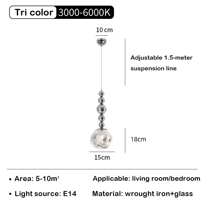 Modern Chrome Pendant Lights Kitchen Island Hanging Light Fixtures Irregular Imitation Stone Shape Chandelier for Dinning Room