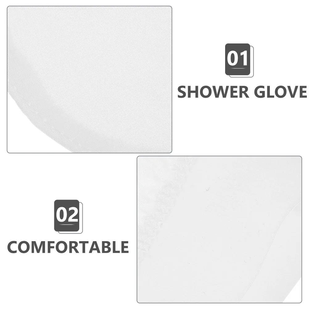 

2Pcs Bath Skin Cleaning Glove Exfoliating Body Scrubbing Mitt Reusable Shower Mitten for Arms Legs Back Chest Lightweight