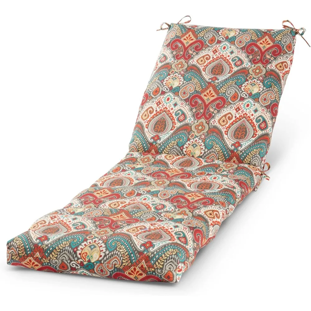 

Reversible Outdoor Chaise Lounge Cushion - Painted Desert Pattern, Comfortable and Durable for Patio Furniture