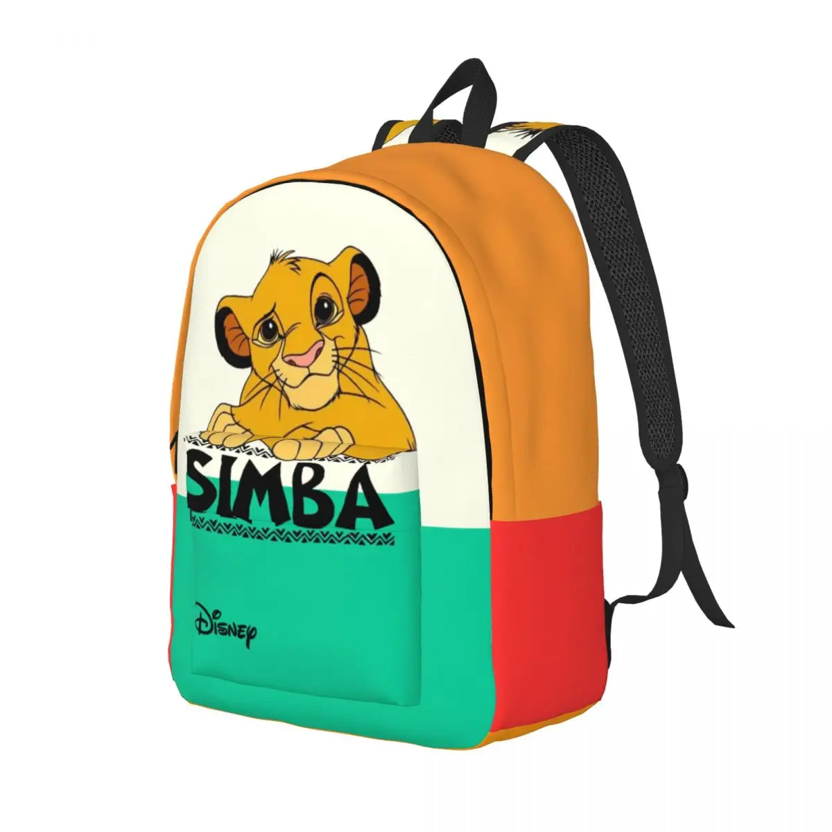 College Bag Cute Simba Classic Zipper Closure Disney The Lion King Film Children Back To School Gift Light Bookbag For School