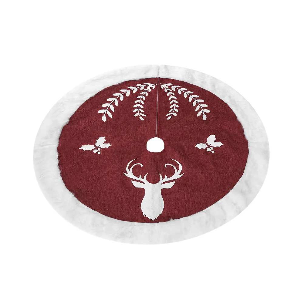 

Christmas Tree Skirt Party Supply Protector Decor Xmas Carpet Ornament Floor Mat Decorations