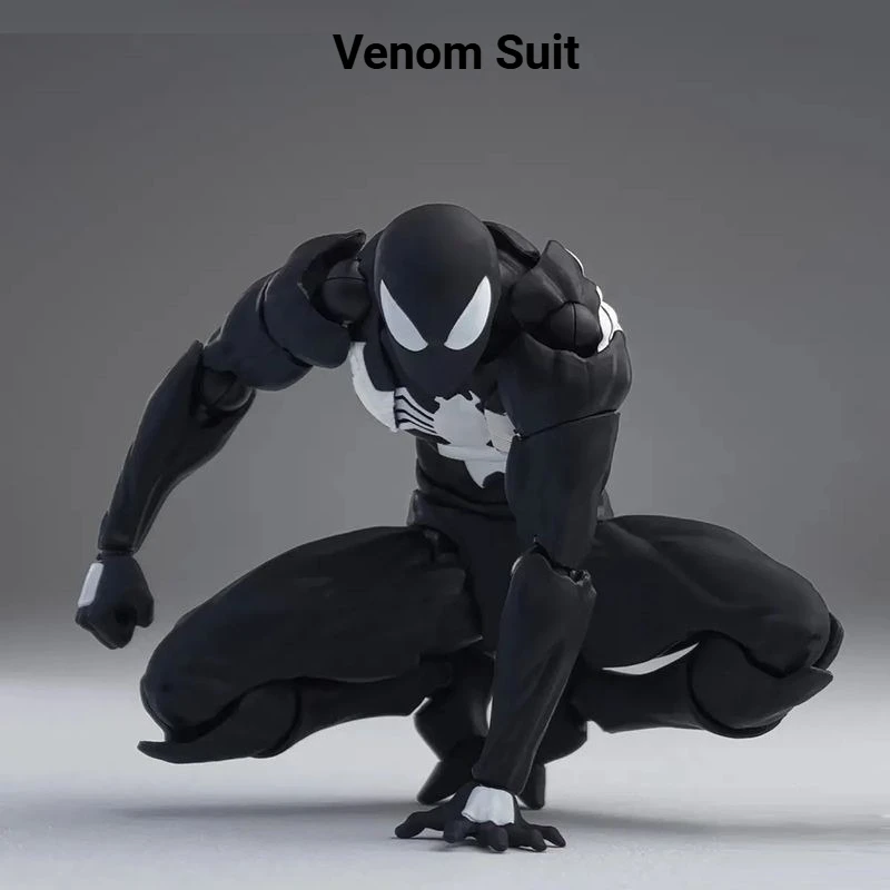 

Hot Sale Venom Suit SHF Black Neighbor Spider-Man 3.0, Articulated Joints Action Figure Collectible Model