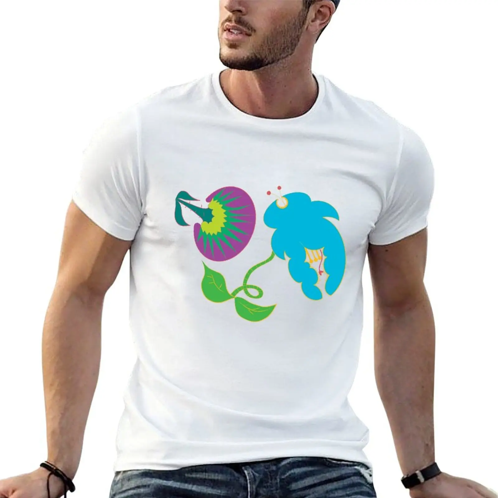 Plants pattern T-Shirt Moisture Wicking Athletic T-Shirt