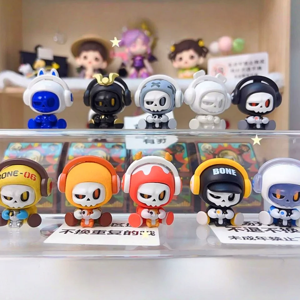 

Подлинная детская глухая коробка Mr.Bone, аниме-фигурка, мини-модная игровая фигурка, кукла, коллекционное украшение, модель из ПВХ для мальчиков, игрушки, подарки
