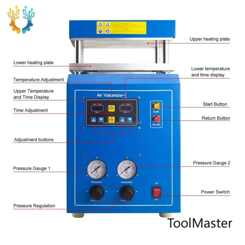 

[2026]Boasta Digital Temperature Control Air Press Machine 220V For Jewelry Molding And Rubber Vulcanizing 220V 200℃ 1000W