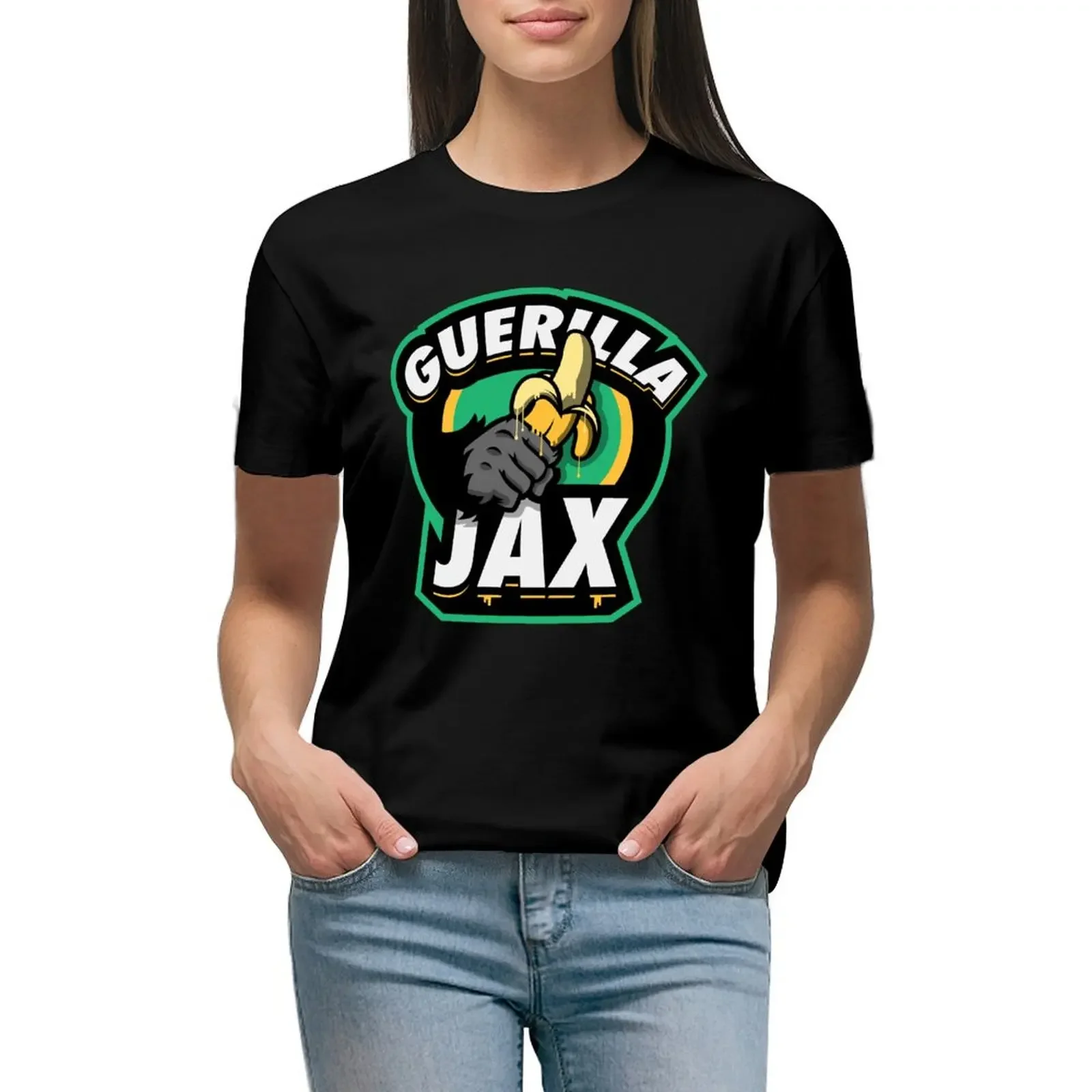 

Guerilla Jax T-Shirt anime cute tops oversized sports fans western t-shirt dress for Women