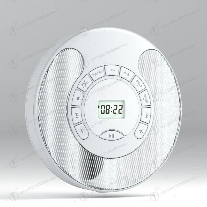 Rechargeable Portable CD Player Dual Bluetooth Built-in Speaker Anti-Skip USB TF A-B Repeat for Language Learning  Education