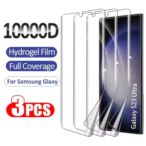 3Pcs Hydrogel Film For Samsung Galaxy S25 S24 S23 S22 S21Plus S20 Ultra Screen Protector For Samsung S25 A15 A35 A55 A51 A71 A52
