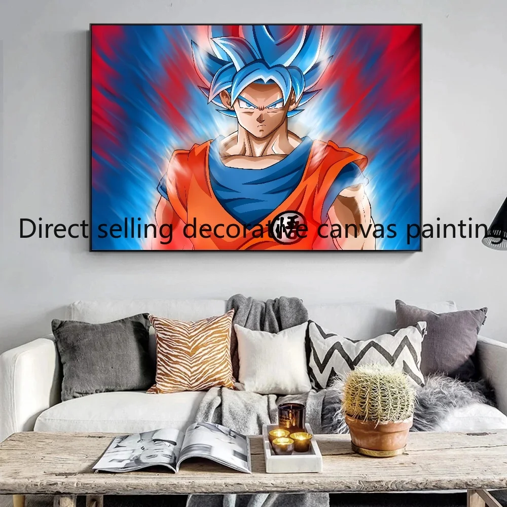 Anime klasik Dragon Ball Goku Vegeta poster perifer seni dinding HD dicetak lukisan kanvas lukisan dekorasi dinding rumah