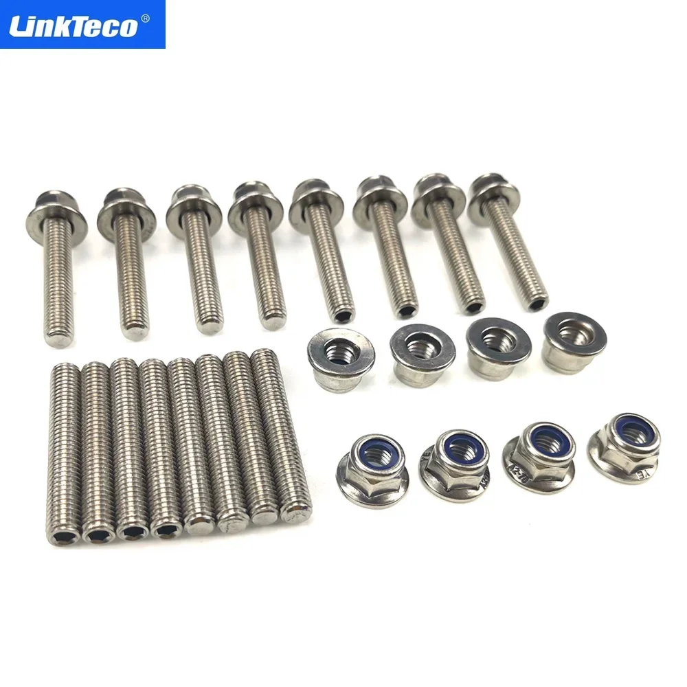 

Stainless Steel Bolts Exhaust Manifold Stud Kit for Ford F150 4.6/5.4L V8 Engine N811313S431 W701706-S2 Auto Replacement Parts