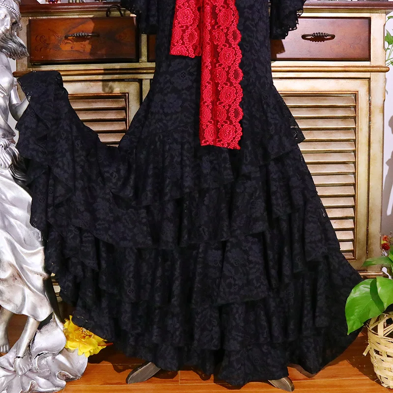 Vestido de baile español vestido de Flamenco ropa mujer DTT28