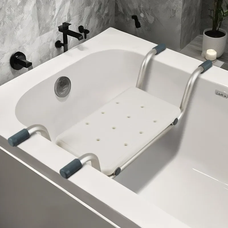 Aluminum Alloy Bathtub Seat Non Slip Bath Bench for Elderly Pregnant Women Kids Bathroom Safety Shower Chair Rack Durable Non