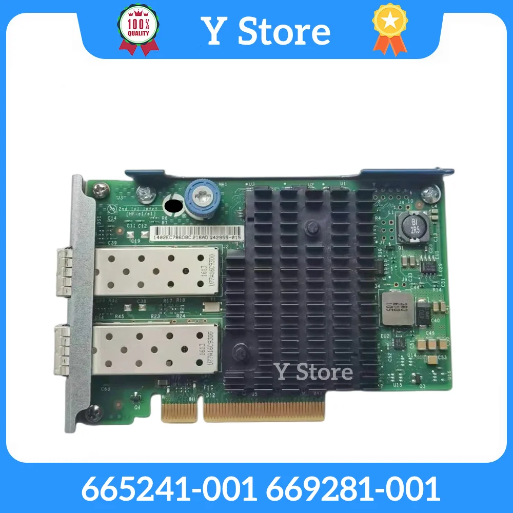 Y Store For HP 10GB G8 G9 Dual-port Gigabit Network Card 560FLR SFP 665241-001 669281-001 Fast Ship