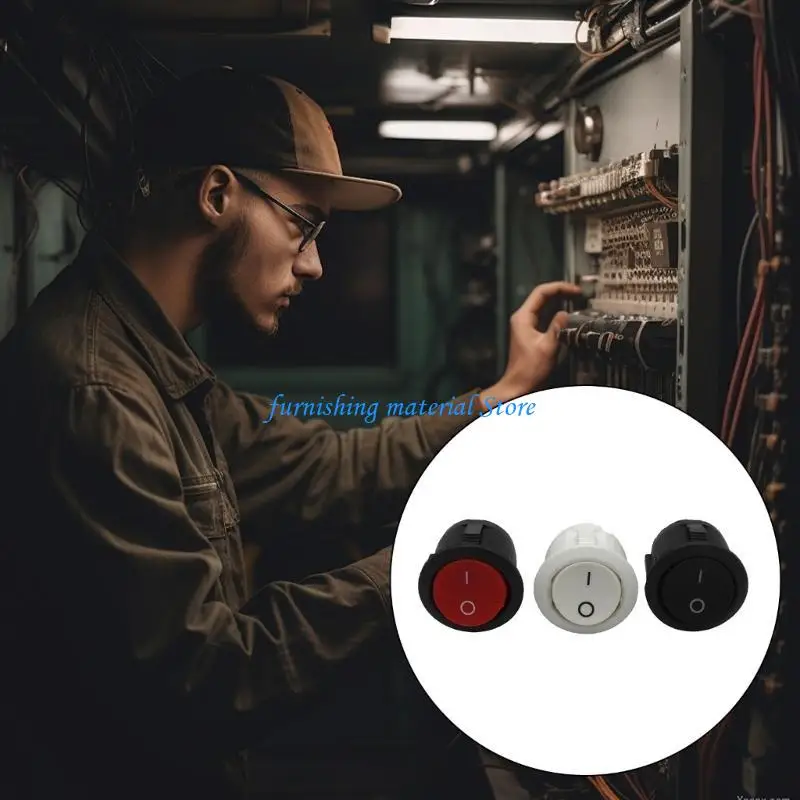 Y5GD 10pcs Rocker Rocker Switches com três cores para barcos e dispositivos domésticos