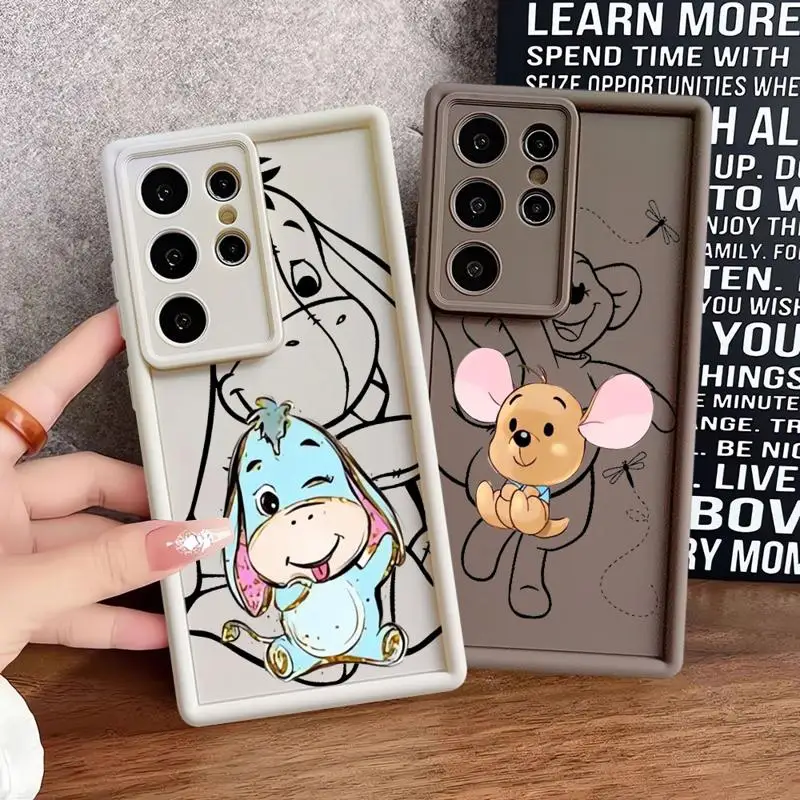 Winnie Tigger Eeyore Piglet Roo Phone Case for Samsung Galaxy S24 S23 Ultra S22 Plus S21 S20 FE S10 S9 S10e Note 20 Cover