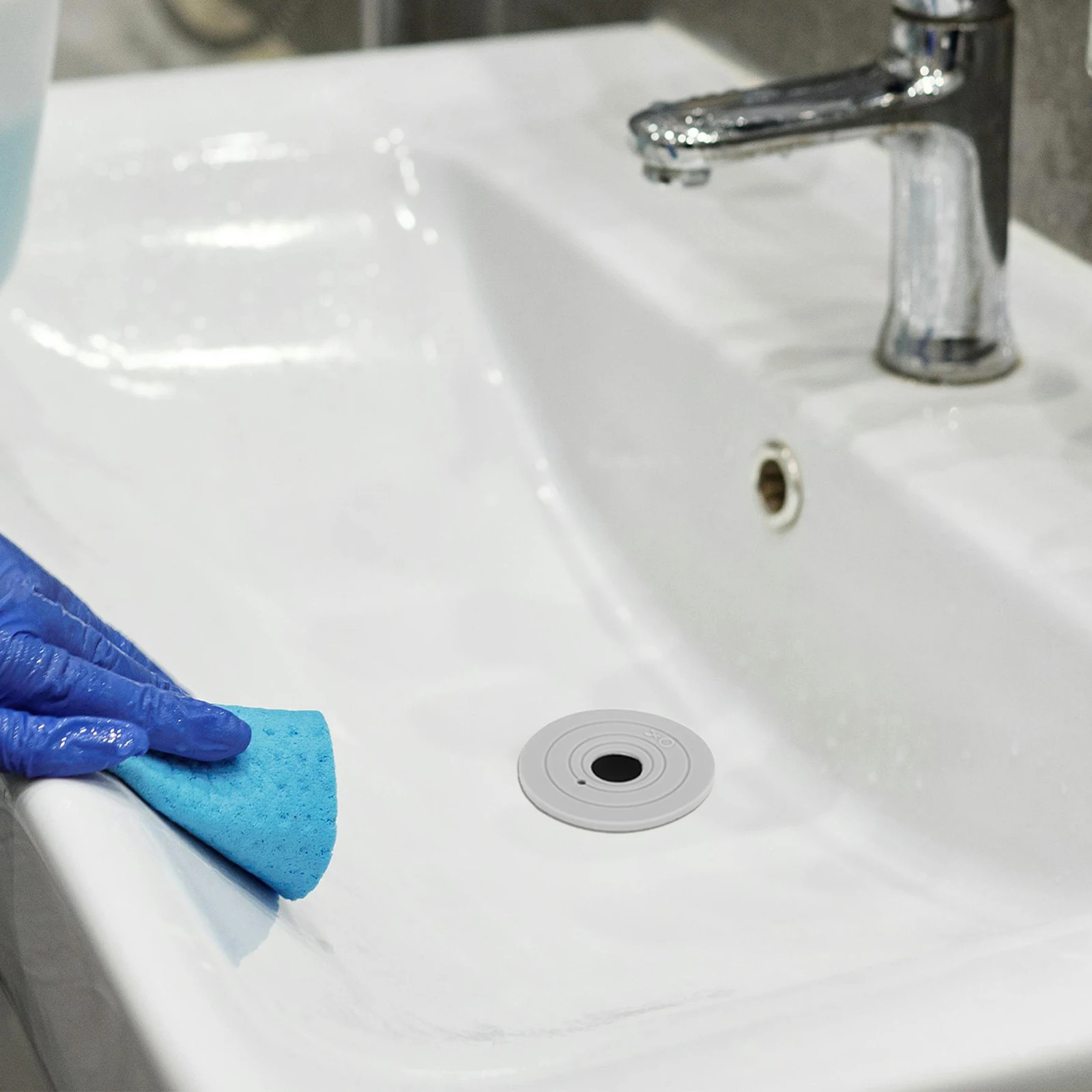 

Odor Sealing Ring 45/50mm Gray Silicone Sink Washing Machine Drain Backflow Preventer Shower Floor Tub Stopper