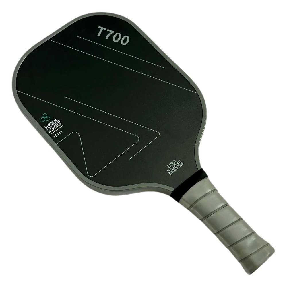 Pickleball Paddle T700 Carbon Fiber 16MM Polypropylene Honeycomb Core Increased Power & Feel Pickleball Racket for Beginners