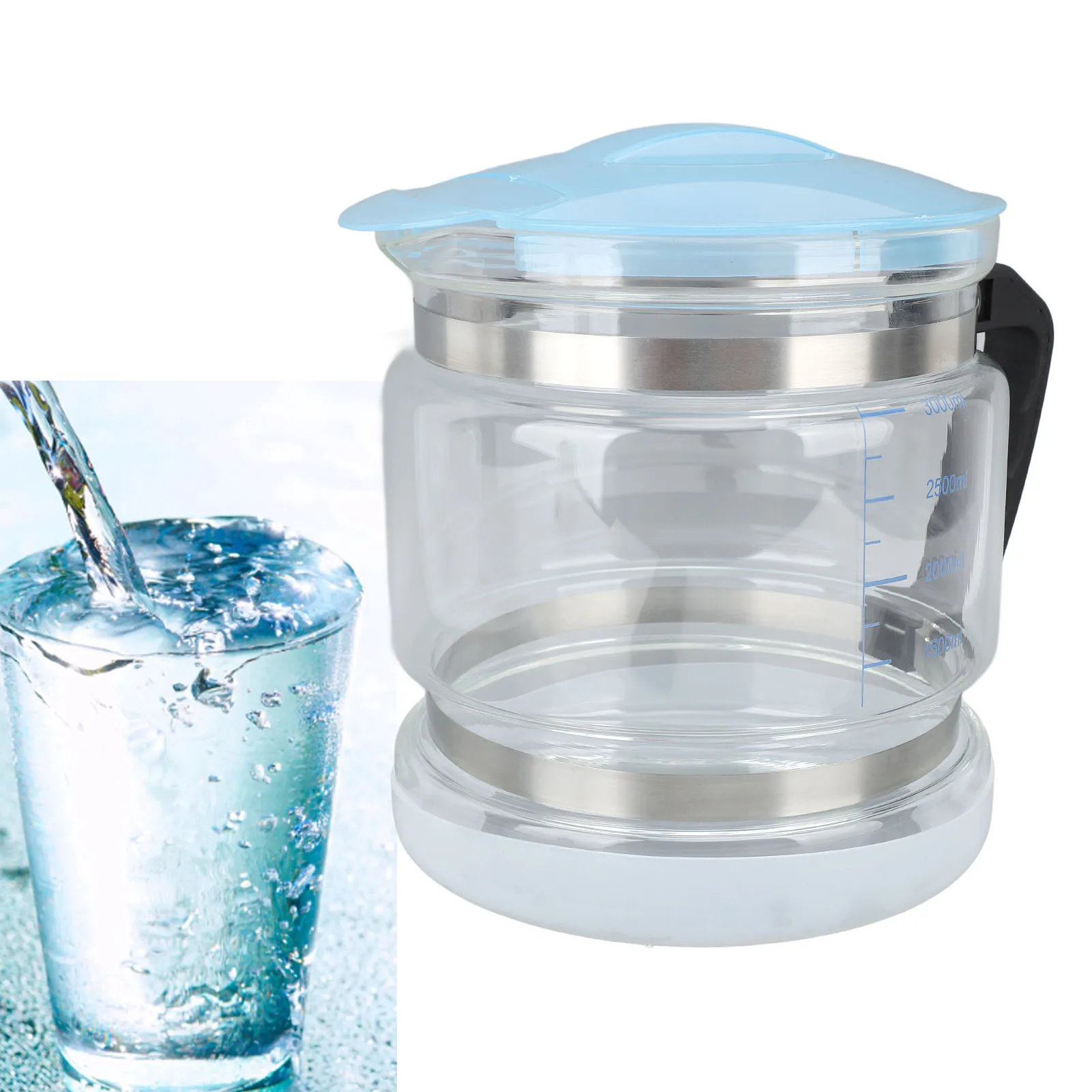 Water Distiller Glass Distiller Water Container 4L Multipurpose Glass Collection Bottle for Countertop Home Beauty Distillers